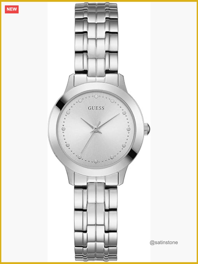 Analog Dress Watch, Stainless Steel Case & Bracelet, 30m Water Resistance